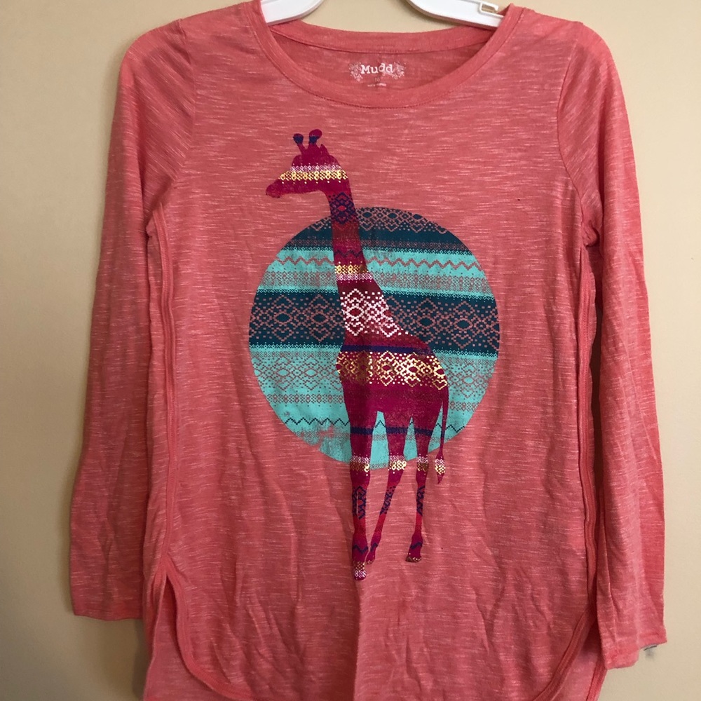 Girls Giraffe Print Top